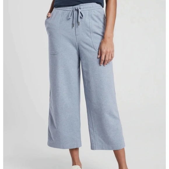 Athleta Farallon Heathered Wide Crop Pants size 2 - Picture 3 of 8